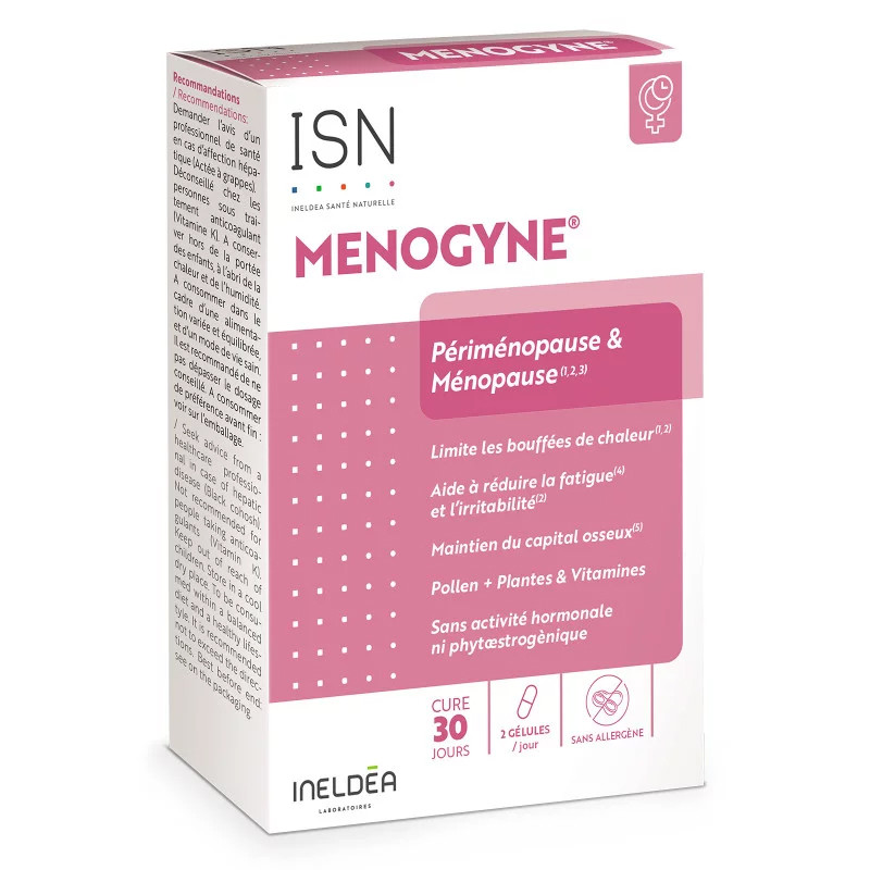 INELDEA МЕНОЖИН / MENOGYNE® - пре-менопауза и менопауза - 60 капсул