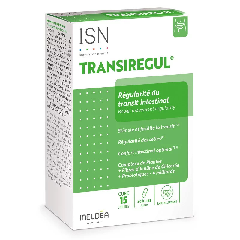 INELDEA ТРАНЗИРЕГУЛ / TRANSIREGUL® - против запоров - 45 капсул