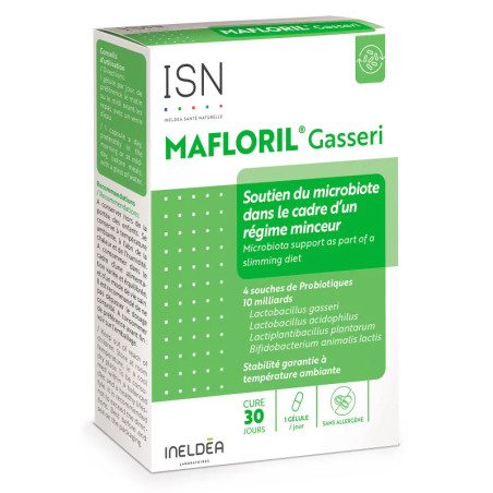 INELDEA МАФЛОРИЛ ГАССЕРИ / MAFLORIL® GASSERI – пробиотик для снижения веса - 30 капсул