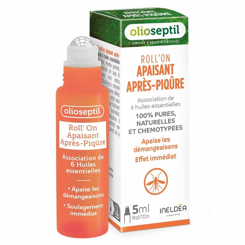 OLIOSEPTIL Роллер успокаивающий после укусов комаров / ROLL-ON APAISANT APRES-PIQURE, 5 мл
