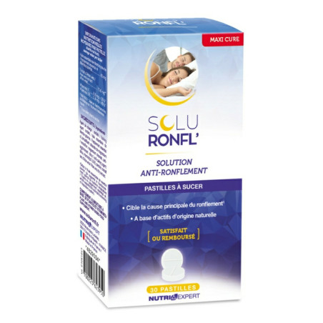 NUTRIEXPERT ПАСТИЛКИ ОТ ХРАПА СОЛЮРОНФЛ БОЛЬШАЯ УПАКОВКА / SOLURONFL, 30 пастилок для рассасывания