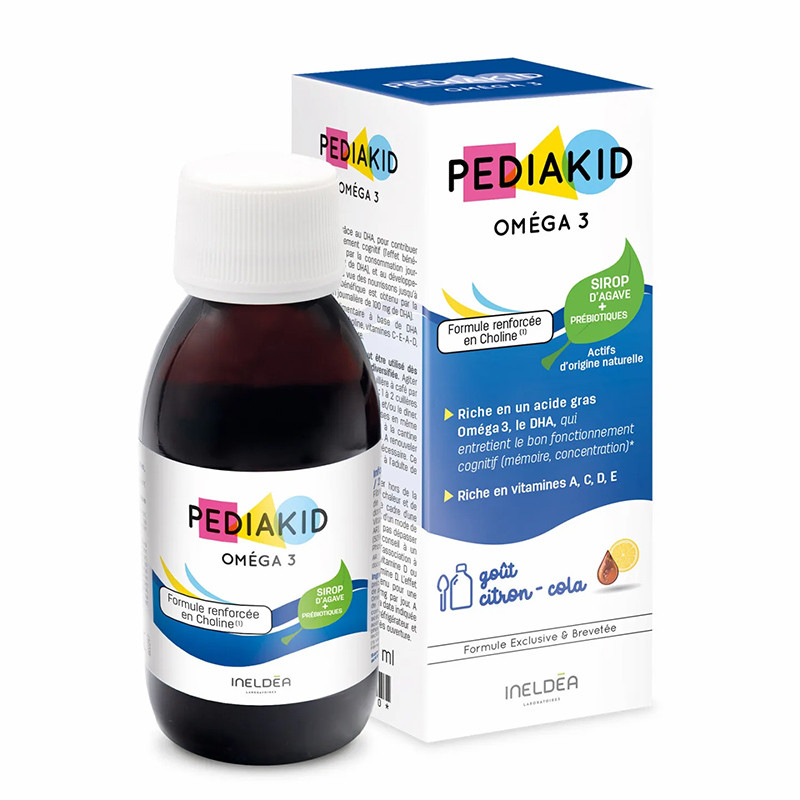 PEDIAKID НАТУРАЛЬНОЕ ПИТЬЕВОЕ СРЕДСТВО ДЛЯ ЗДОРОВОГО УМСТВЕННОГО РАЗВИТИЯ ОМЕГА -3 С ХОЛИНОМ / OMEGA 3 + CHOLINE 125 мл
