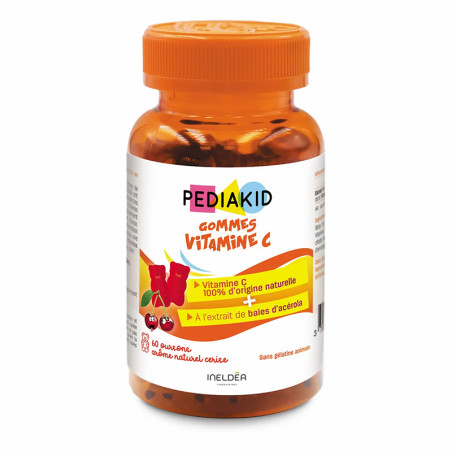PEDIAKID ВИТАМИН С МЕДВЕЖУЙКИ / GOMMES VITAMINE C, 60 мишек (PK31)