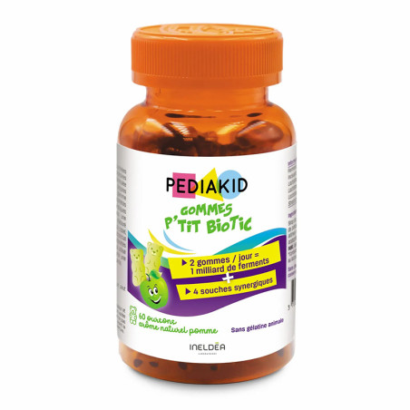PEDIAKID ПРОБИОТИКИ  МЕДВЕЖУЙКИ / GOMMES PROBIOTIQUES, 60 жевательных витаминов