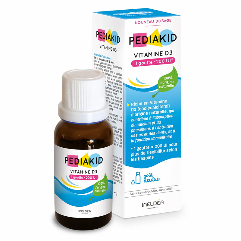 PEDIAKID ВИТАМИН D3 - ТОЧНАЯ ДОЗИРОВКА / VITAMINE D3, 20 мл