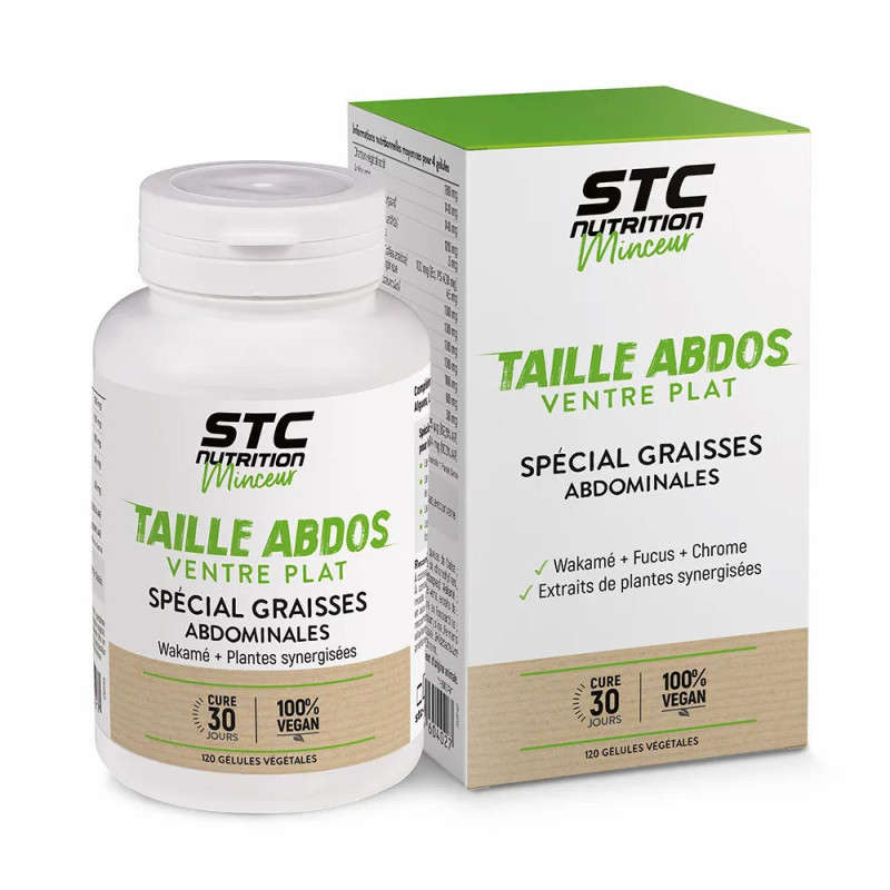 STC ТАЛИЯ ПРЕСС ПЛОСКИЙ ЖИВОТ / TAILLE ABDOS VENTRE PLAT®, 120 капсул - зона живота