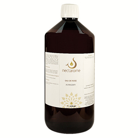 Цветочная вода Дамасской розы Nectarome для лица, волос и тела / Eau de Rose, 1 л