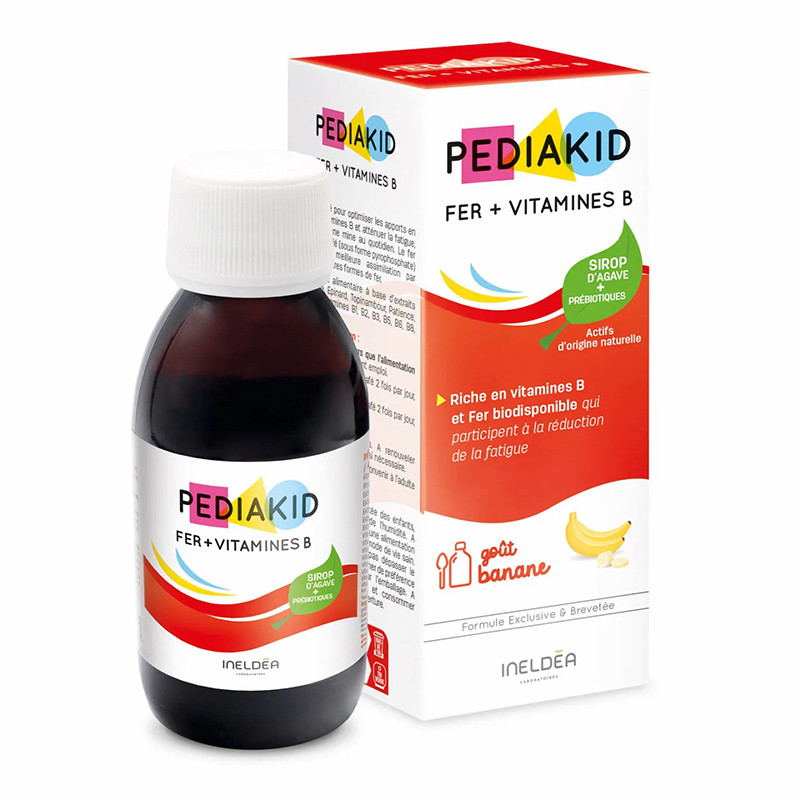 PEDIAKID Сироп ЗАЛІЗО + ВІТАМІНИ ГРУПИ В / FER + VITAMINES B, 125 мл — пошкоджена зовнішня упаковка, придатний до 12.2028