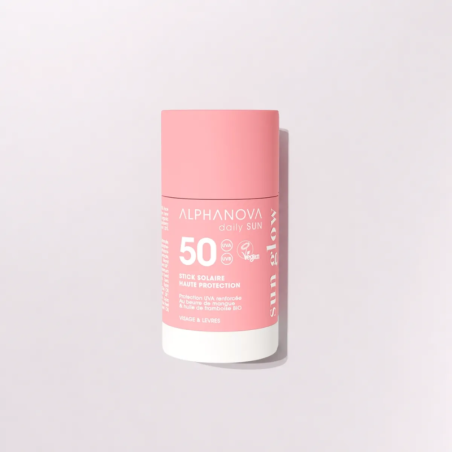 Сонцезахисний стік для обличчя SPF 50 з посиленим UVA-захистом ALPHANOVA Daily Sun, 17 мл (AN44)